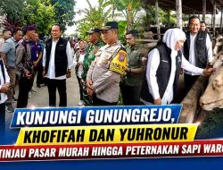 Kunjungi Gunungrejo, Khofifah dan Yuhronur Tinjau Pasar Murah hingga Peternakan Sapi Warga