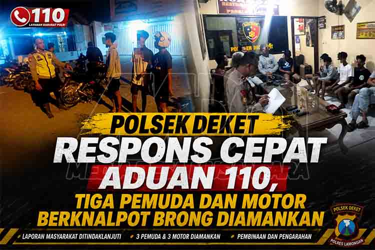 LOGO Tindak lanjut laporan Polsek Deket