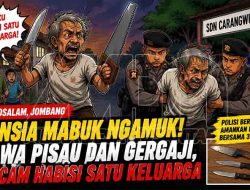 Lansia Ngamuk Bawa Sajam di Wonosalam, Ancam Bunuh Satu Keluarga hingga Warga Ketakutan