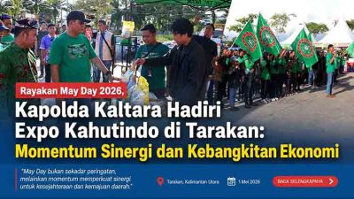 Rayakan May Day 2026, Kapolda Kaltara Hadiri Expo Kahutindo di Tarakan: Momentum Sinergi dan Kebangkitan Ekonomi