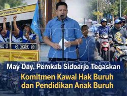May Day, Pemkab Sidoarjo Tegaskan Komitmen Kawal Hak Buruh dan Pendidikan Anak Buruh