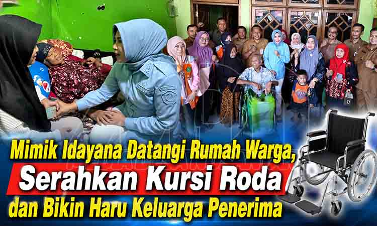 Mimik Idayana serahkan kursi roda MDN