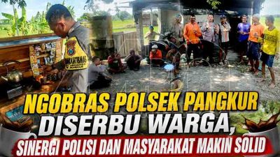Polisi Ngawi Turun ke Desa, Warga Ngompro Antusias Bahas Keamanan Lingkungan