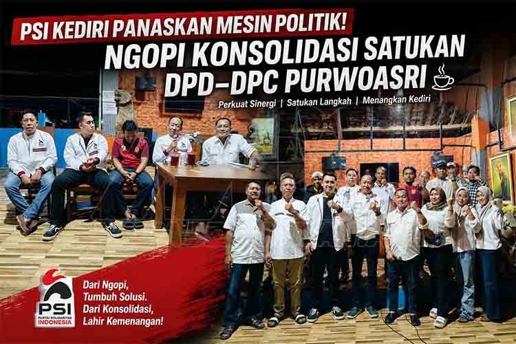 Ngopi konsolidasi dan kemenangan PSI MDN