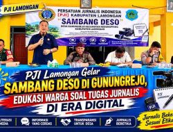 PJI Lamongan Gelar Sambang Deso di Gunungrejo, Edukasi Warga Soal Tugas Jurnalis di Era Digital