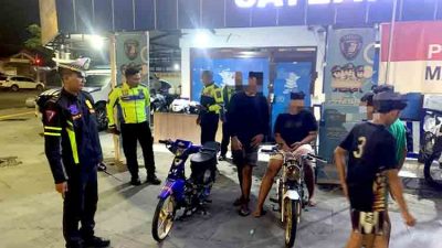 Patroli Malam Polres Ngawi Gagalkan Aksi Balap Liar di Geneng
