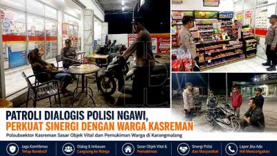 Patroli Dialogis Polisi Kasreman Sambangi Warga Karangmalang, Perkuat Keamanan Lingkungan