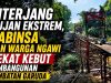 Cuaca Hujan, Babinsa Puhti dan Warga Terus Kebut Pembangunan Jembatan Perintis Garuda di Desa Puhti