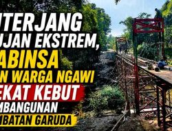 Cuaca Hujan, Babinsa Puhti dan Warga Terus Kebut Pembangunan Jembatan Perintis Garuda di Desa Puhti