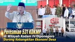Peresmian 531 KDKMP di Wilayah Kodam IV/Diponegoro Dorong Kebangkitan Ekonomi Desa