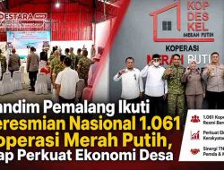 Dandim Pemalang Ikuti Peresmian Nasional 1.061 Koperasi Merah Putih, Siap Perkuat Ekonomi Desa