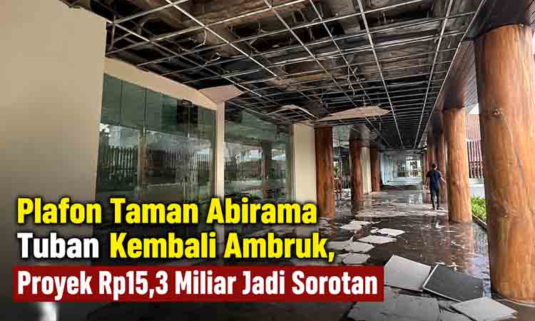 Plafon Taman Abirama Ambruk
