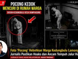 Foto ‘Pocong’ Hebohkan Warga Kedungbulu Lamongan, Jurnalis Pastikan Hoaks dan Ancam Tempuh Jalur Hukum