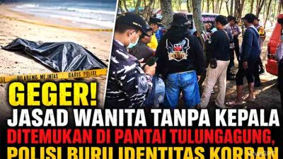 Polisi Selidiki Penemuan Jasad Wanita di Pantai Cemoro Sewu, Identitas Korban Masih Misterius