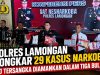 Polres Lamongan Bongkar 29 Kasus Narkoba, 40 Tersangka Diamankan dalam Tiga Bulan