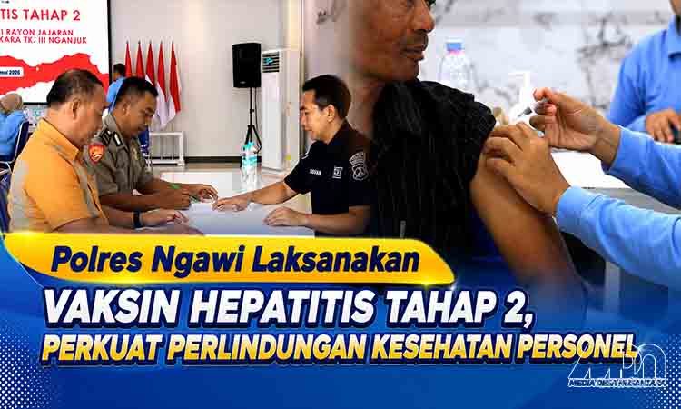 Polres Ngawi Gelar Vaksinasi Hepatitis MDN