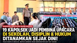 Polres Ngawi Libatkan 19 Kapolsek Jadi Pembina Upacara Hardiknas di Sekolah MDN