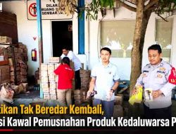 Polsek Balen Awasi Pemusnahan Produk Rusak dan Kedaluwarsa PT INP Wing’s di Bojonegoro
