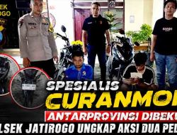 Spesialis Curanmor Antarprovinsi Dibekuk, Polsek Jatirogo Ungkap Aksi Dua Pelaku