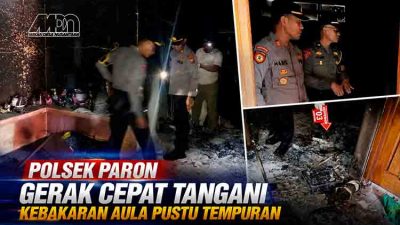 Polsek Paron Gerak Cepat Tangani Kebakaran PUSTU Tempuran MDN