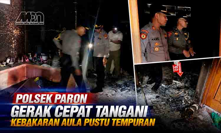 Polsek Paron Gerak Cepat Tangani Kebakaran PUSTU Tempuran MDN