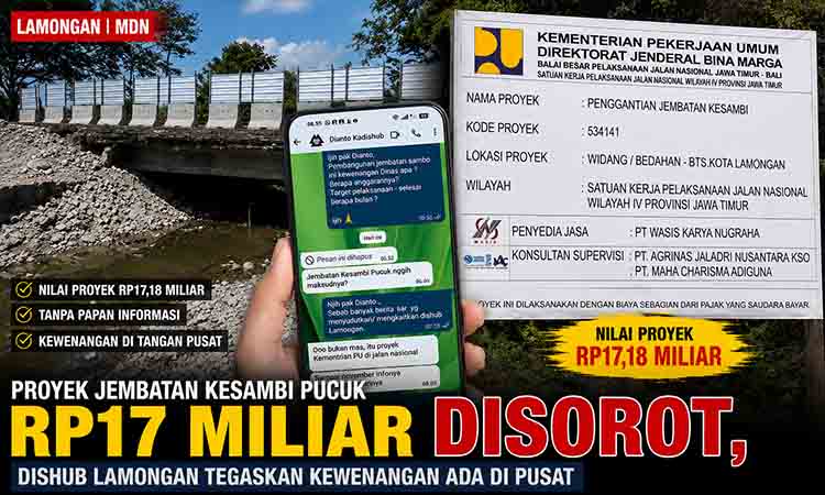 Proyek Jembatan Kesambi Pucuk Senilai Rp17 Miliar Jadi Bola Liar MDN