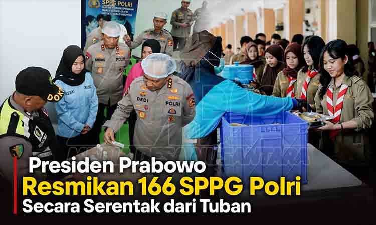 Resmikan 166 SPPG Polri Tuban MDN