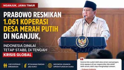 Resmikan Kopdes di Nganjuk MDN
