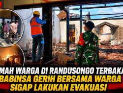 Rumah Warga di Randusongo Terbakar, Babinsa Gerih Bersama Warga Sigap Lakukan Evakuasi