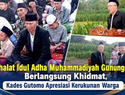 Shalat Idul Adha Muhammadiyah Gunungrejo Berlangsung Khidmat, Kades Gutomo Apresiasi Kerukunan Warga