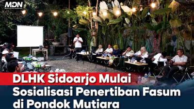 DLHK Sidoarjo Mulai Sosialisasi Penertiban Fasum di Pondok Mutiara