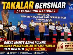 Takalar Bersinar di Panggung Nasional, Daeng Manye Bawa Pulang Penghargaan Pengendalian Inflasi Terbaik dan Insentif Rp1 Miliar