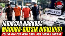 Jaringan Narkoba Madura-Gresik Digulung! Polisi Sita 209 Gram Sabu, Dua Bandar Dibekuk