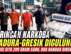 Jaringan Narkoba Madura-Gresik Digulung! Polisi Sita 209 Gram Sabu, Dua Bandar Dibekuk