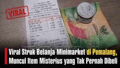 Viral struk belanja di Pemalang MDN OK