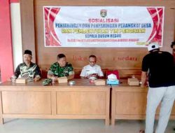 Danramil Karanganyar Ngawi Hadiri Pembentukan Panitia Pemilihan Perangkat Desa
