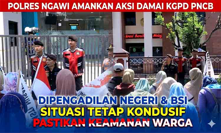 Aksi KGPD PNCB di Ngawi Berjalan Dama