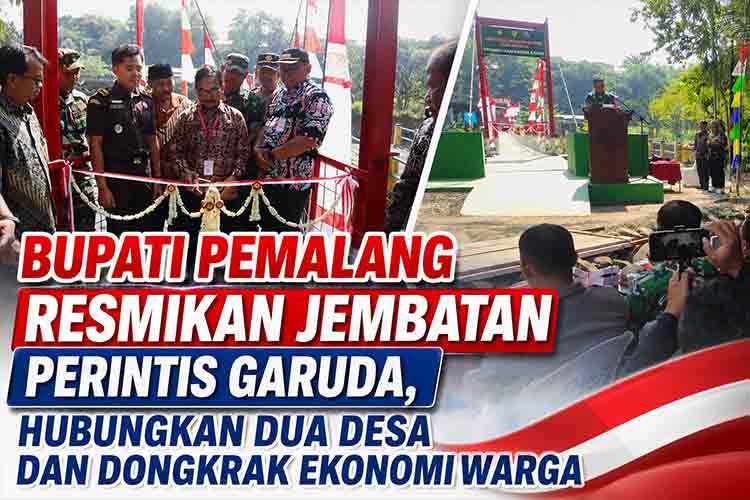 Bupati Pemalang Resmikan Jembatan Perintis Garuda
