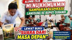 Alumni Cilik MI NU KH Mukmin Sampaikan Aspirasi Langsung ke Bupati Subandi Lewat Buku “Suara dari Masa Depan”