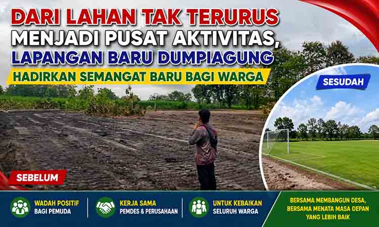 Dari lahan tak terurus jadi pusat aktivitas