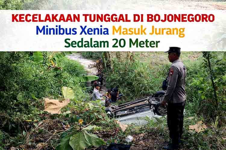 Diduga Mengantuk, Xenia Terjun ke Jurang 20 Meter