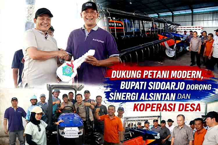Dukung Petani Modern, Bupati Sidoarjo Dorong Sinergi Alsintan dan Koperasi Desa Merah Putih