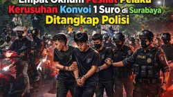 Empat Oknum Pesilat Pelaku Kerusuhan Konvoi 1 Suro di Surabaya Ditangkap Polisi