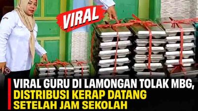 Guru di Sugio Lamongan Tolak MBG, Distribusi Kerap Datang Setelah Jam Sekolah