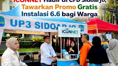 ICONNET Hadir di CFD Sidoarjo, Tawarkan Promo Gratis Instalasi 6.6 bagi Warga