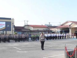 Tongkat Estafet Kepemimpinan Bergulir, Polres Kediri Gelar Sertijab PJU dan Kapolsek Jajaran