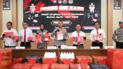 Dua Bulan, 46 Kasus Narkoba Terungkap di Kediri dengan Sitaan Lebih dari 2 Juta Pil LL