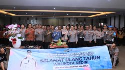 Penuh Keakraban, Polres Kediri Kota Rayakan Hari Ulang Tahun Wali Kota Kediri