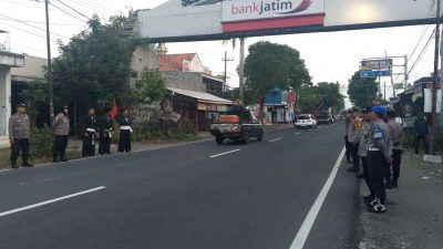 Ratusan Personel Polres Kediri, Kodim 0809 Kediri, Pemkab Kediri, dan Pamter, Kawal Pengesahan Warga Baru PSHT di Sempu