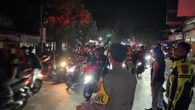 Ratusan Personel Polres Kediri, Kodim 0809 Kediri, Pemkab Kediri, dan Pamter, Kawal Pengesahan Warga Baru PSHT di Sempu